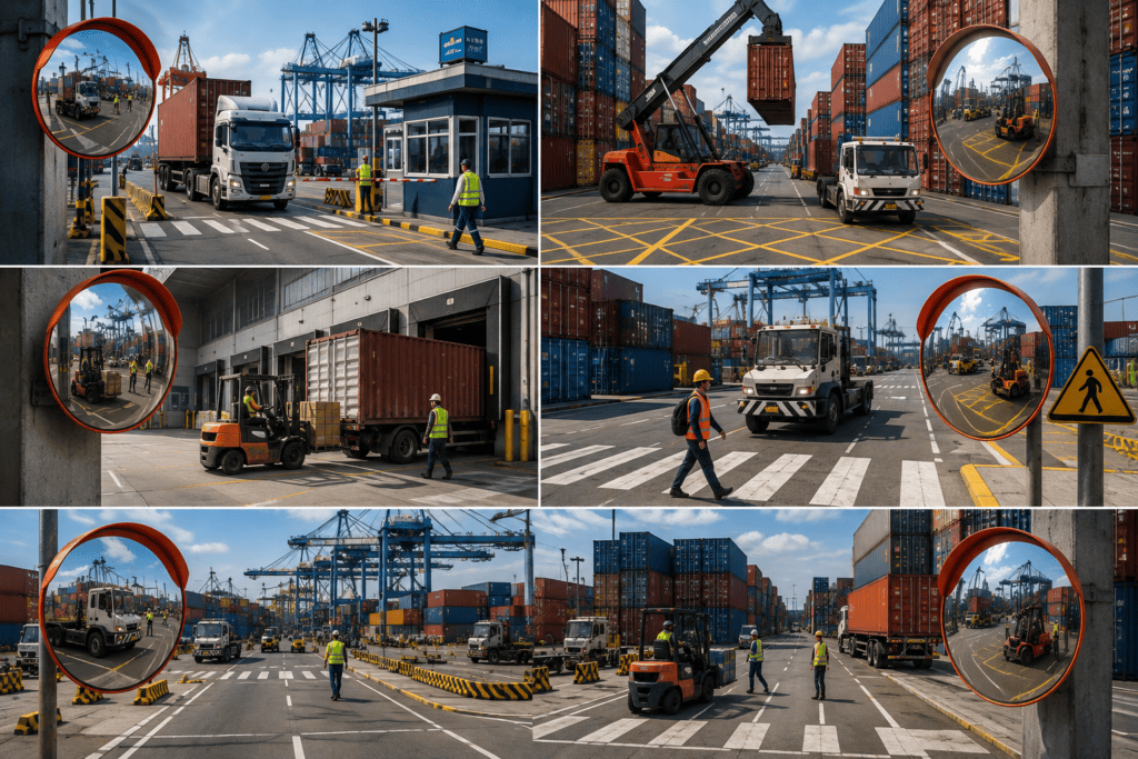 Where Convex Mirrors Must Be Deployed in Terminal Environments