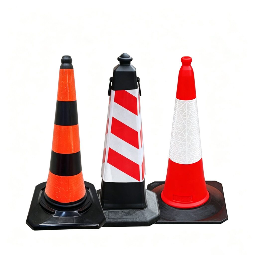 Rubber Base Traffic Cone Features