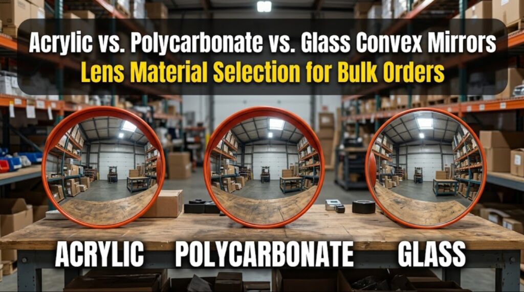 Acrylic vs. Polycarbonate vs. Glass Convex Mirrors: Lens Material Selection for Bulk Orders