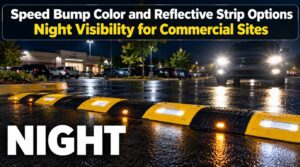 Speed Bump Color and Reflective Strip Options: Night Visibility for Commercial Sites