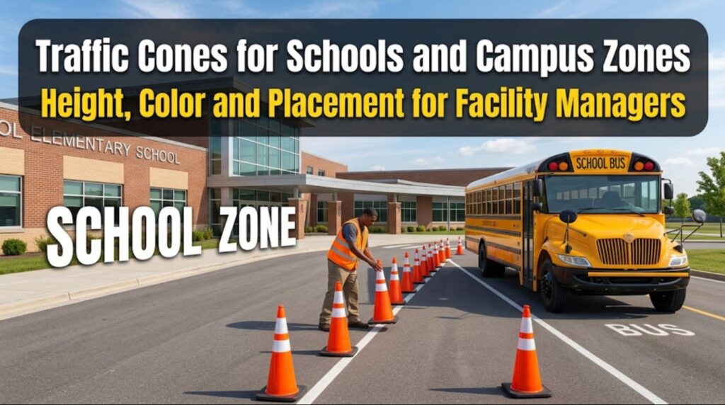 Traffic Cones for Schools and Campus Zones: Height, Color and Placement for Facility Managers
