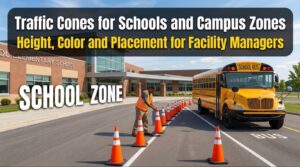 Traffic Cones for Schools and Campus Zones: Height, Color and Placement for Facility Managers